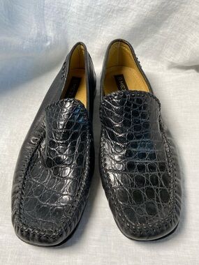 Mezlan Genuine Crocodile Leather Loafers
